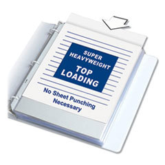 50 Pc Sheet Protector-Ring Binder: Clear